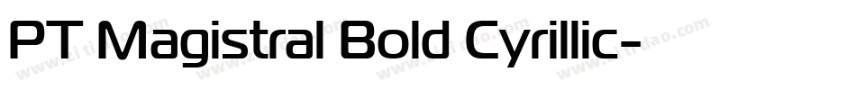 PT Magistral Bold Cyrillic字体转换